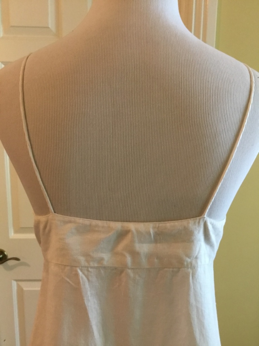 Vintage RALPH by Ralph Lauren White Embroidered Linen Blend Maxi Dress - Picture 9 of 15